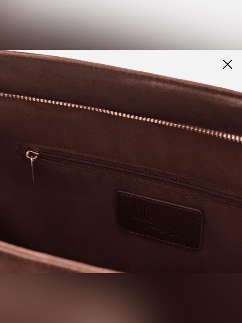 Mali & Lili’s Faux Suede Tote Bag-Chocolate Brown-NWT - Picture 4 of 12